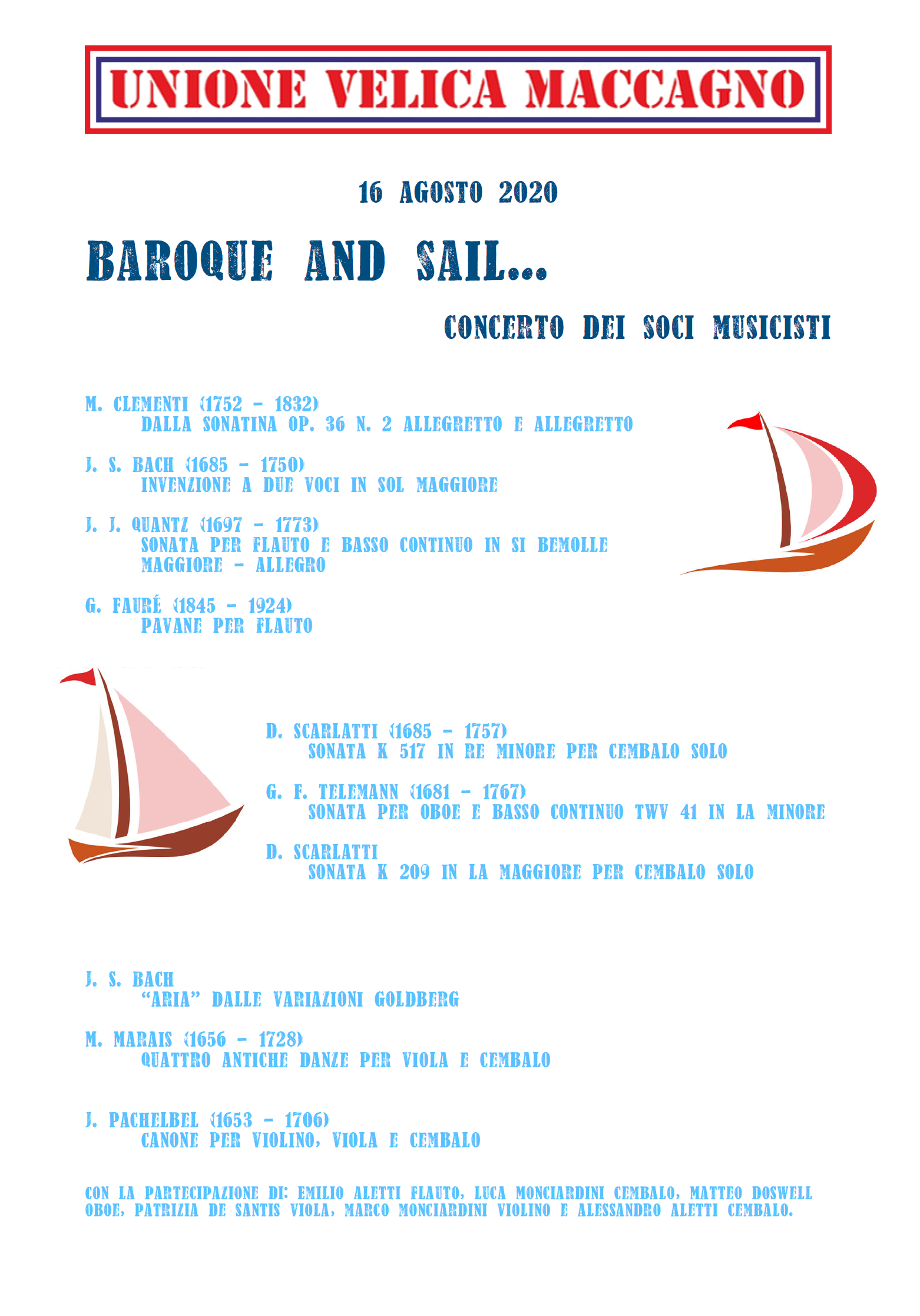 Locandina baroque in sail